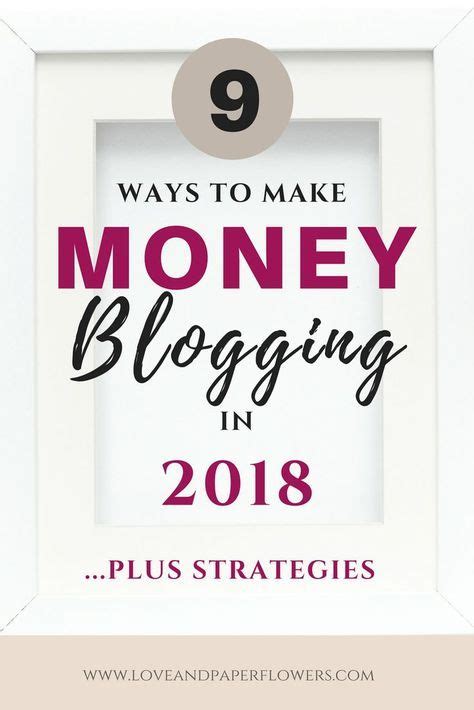 A White Frame With The Words Ways To Make Money Blogging In Plus