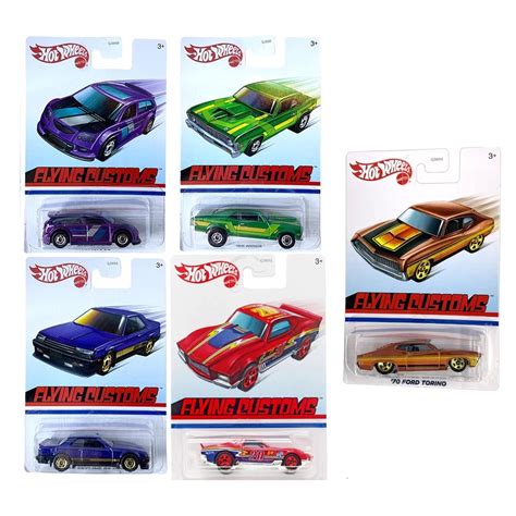 Flying Customs Hot Wheels 1 64 Conjunto Carros Retro Shopee Brasil