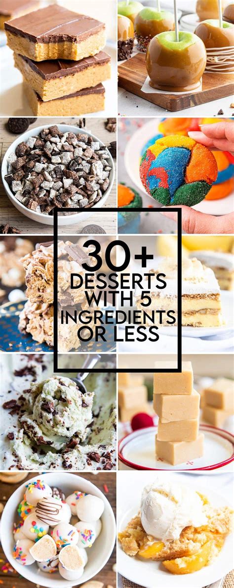 30 Desserts with 5 Ingredients or Less – Like Mother, Like Daughter