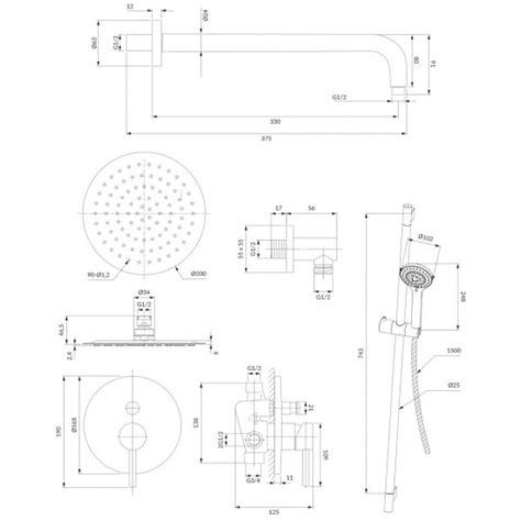 Omnires System Prysznicowy Podtynkowy Y Chrom Sysy Cr Outlet Nexterio