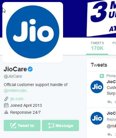 Reliance JIO Customer Care Toll Free Phone Number, HelpLine, Email