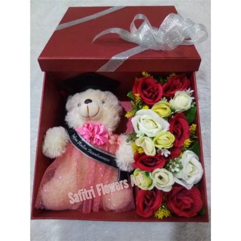 Jual Box Bunga Boneka Sedang Bunga Artificial Plastik Shopee