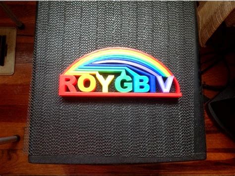 ROYGBIV The Colors In The Visible Light Spectrum By Jimbotron 3d Model