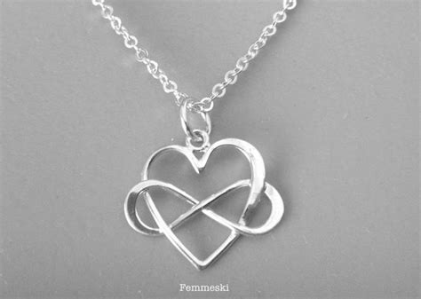 INFINITE LOVE Infinity Heart Necklace or Charm Best - Etsy