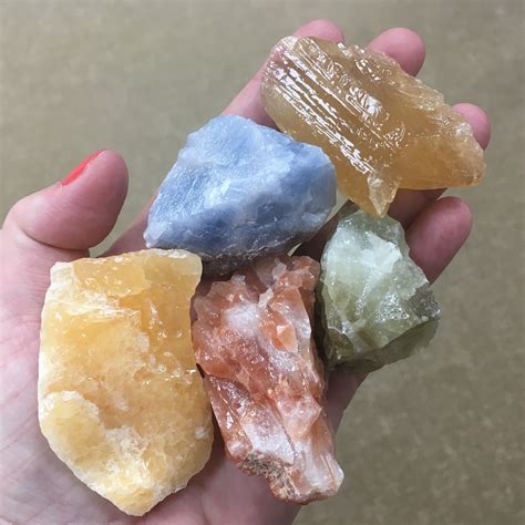 Bag Of Calcite Roughs Need Photo For Expression The Rock Crystal Shop