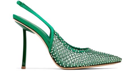 Le Silla Gilda Mm Slingback Pumps In Green Lyst