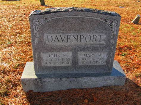 John E Davenport 1865 1946 Mémorial Find a Grave