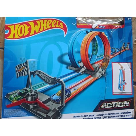 Hot Wheels Action Dubbele Loopingrace Speelset Set Shopee Malaysia