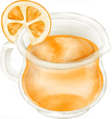 Watercolor Orange Juice Png