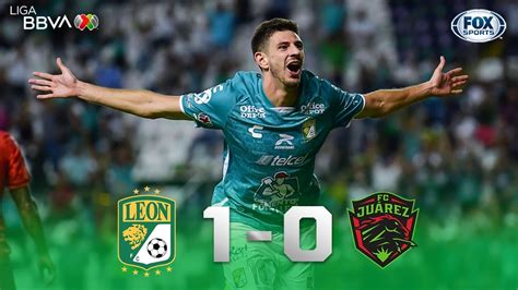 Con polémica y un gol tardío León venció a Bravos León 1 0 FC Juárez