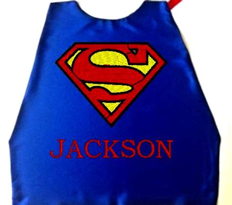 Super Hero Cape KID'S's Cape, Embroidered Superman Logo Personalized ...