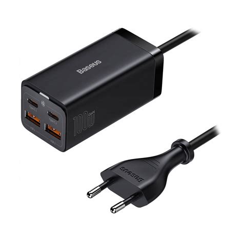 Carregador Baseus Quick Charger GaN3 Pro 65W Preto