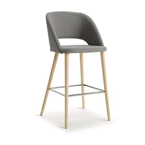 Contemporary Bar Chair Time Glam Ee By Emmeti Fabric Ash Base