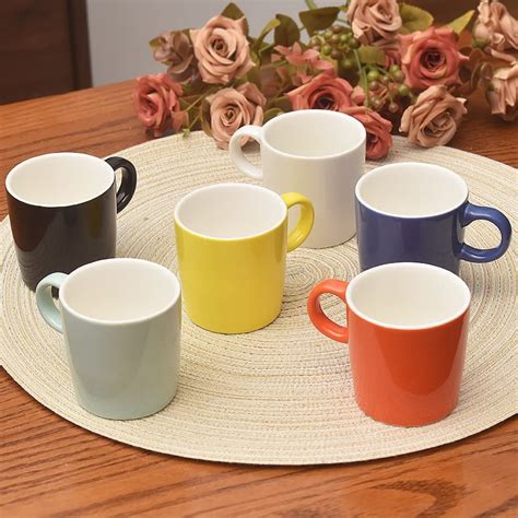 homEdge Mini Procelain Juego de 6 tazas de café de cerámica para