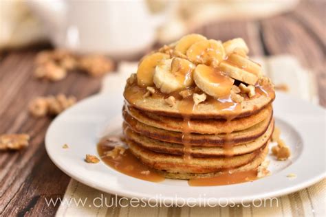 Tortitas de avena y plátano saludables sin azúcar Dulces Diabéticos