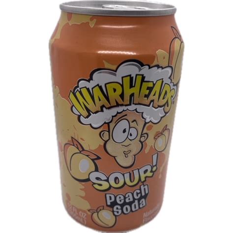 Warheads Sour Peachy Soda 355ml