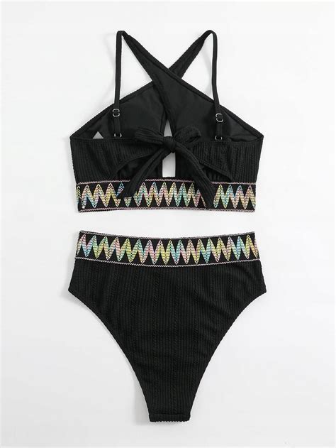 Haft Tekstura E A Nf S Shein Bikini Komplet Print Ceny I Opinie Ceneo Pl