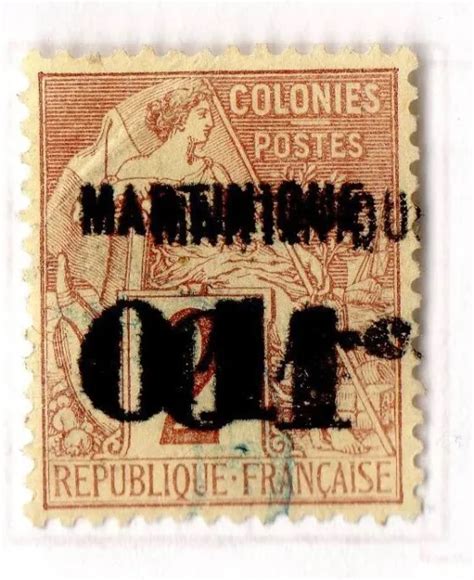 France Timbre Ancien De La Martinique Depuis N A Double