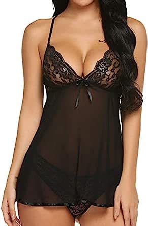 Qqqqc Babydoll Camicie Da Notte E N Glig Lingerie Erotica Da Donna