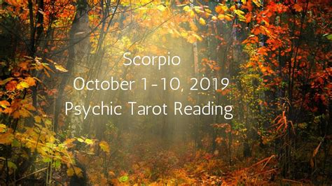 Scorpio An Empowering Awakening Psychic Tarot Reading October 1 10