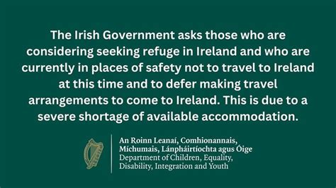 🟢It’s official: Ireland is full – Gov advise all refugees to look elsewhere as there is no ...