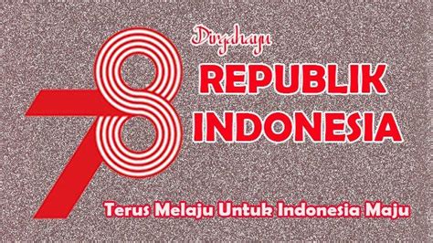 Poster Gambar Ucapan Dirgahayu Republik Indonesia Hut Ke Ri