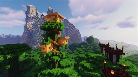 Minecraft Tree House Minecraft Tree, Tree House, Big Ben, Monument ...