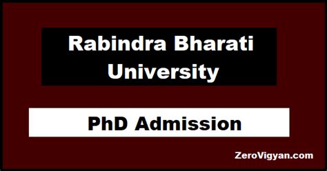 Rabindra Bharati University PhD Admission 2021: Dates, Application Form ...