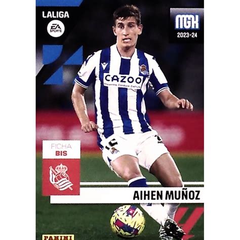 Venta Trading Card Aihen Muñoz Ficha Bis Real Sociedad Panini