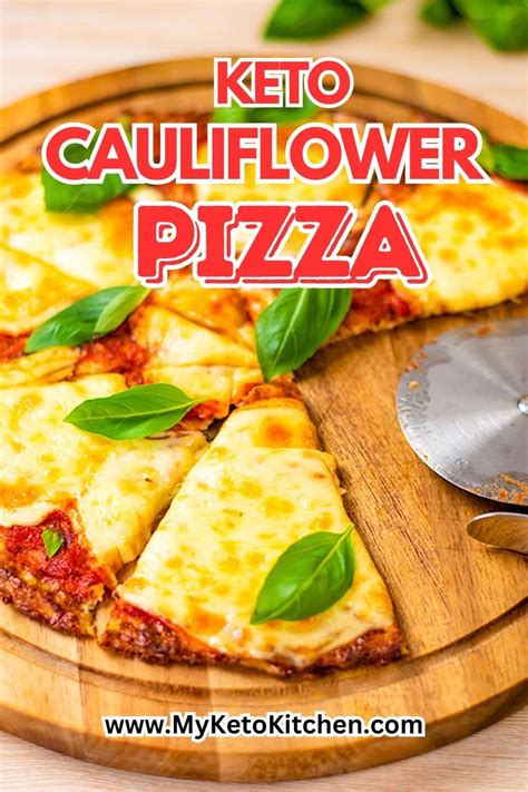 The Best Keto Cauliflower Pizza Crust Super Easy