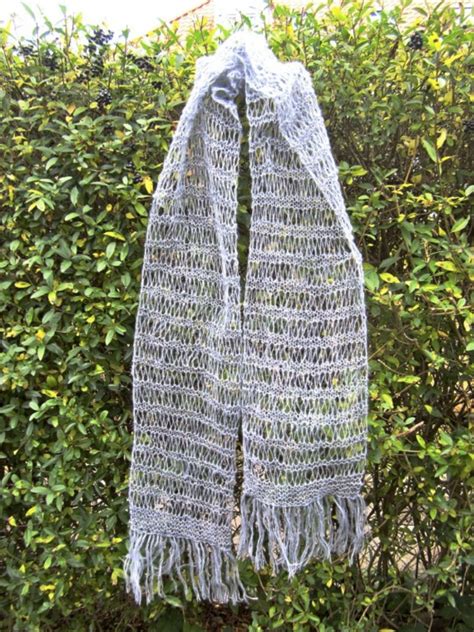 Tibetan Yak Wool Knit Scarf, Unique, Authentic, Light, Delicate, Eco ...