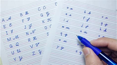 How To Write Cursive Handwriting For Beginners Cursive Writing A To Z