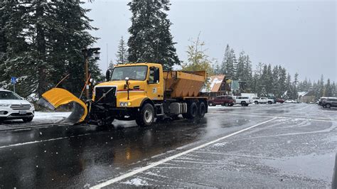 Snow storm hits Cascades, ODOT cautions travelers | kgw.com