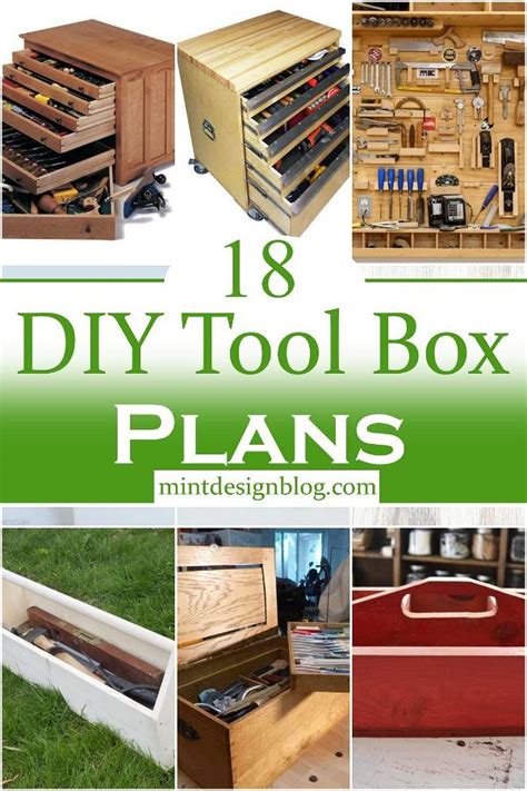 18 Free Diy Tool Box Plans For Wood Workers Mint Design Blog