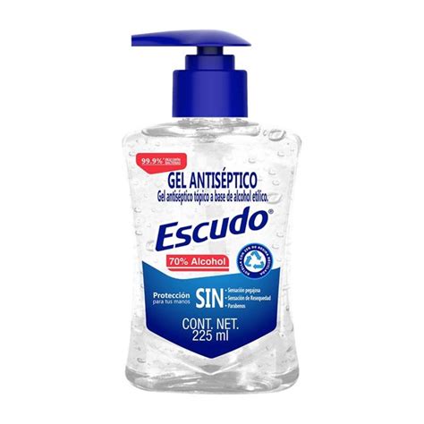 Gel Antiséptico Escudo Antibacterial Para Manos 225 Ml Bodega