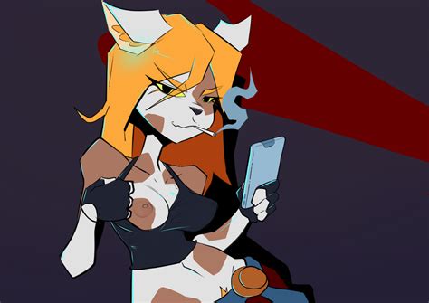 Rule 34 Anthro Background Characters Cellphone Felid Female Flashing