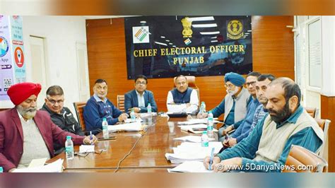 Punjab Ceo Sibin C Exhorts All Dcs To Surpass 70 Voter Turnout In Lok