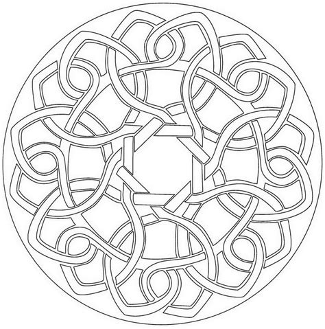 Coloriage Mandala Celtique 1 télécharger et imprimer gratuit sur