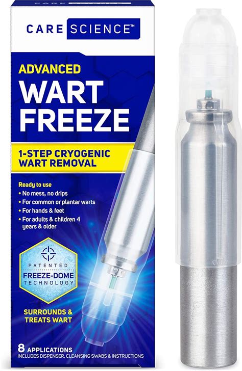 Care Science Wart Remover Freeze 8 Applications 1 Step Cryogenic