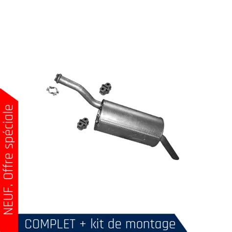 Silencieux D Chappement Pour Citroen Berlingo Ii Peugeot Partner Ii