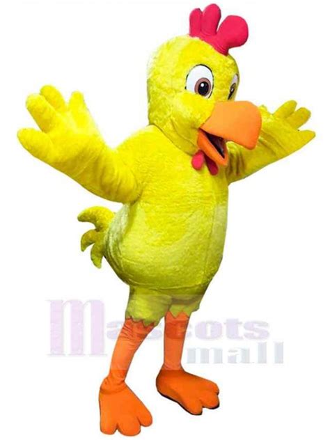 Yellow Chicken Mascot Costume Animal