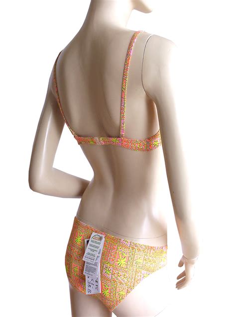 B Gel Triangel Bikini Von Solar Tan Thru Durchbr Unend B Cup Palmen In