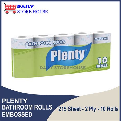 Tissue Plenty Bathroom Embossed Rolls Tisu Gulung Toilet Lazada