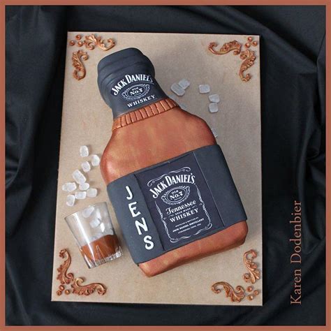 Jack Daniels Decorated Cake By Karen Dodenbier CakesDecor