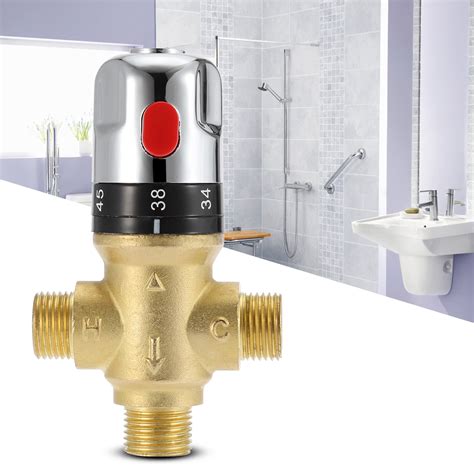 15MM Cold Hot Thermostatic Mixing Valve For Shower Control Mixer Water Heater EBay