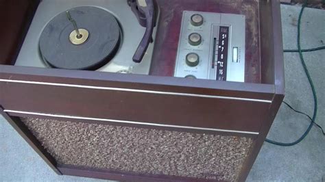 1960 Webcor Am Record Phonograph Console Resurrection Youtube