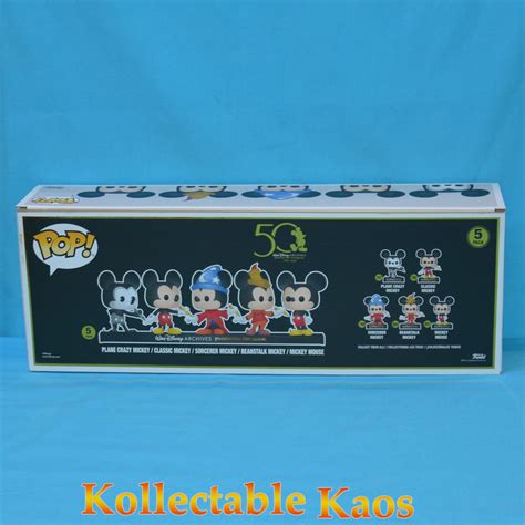 Mickey Mouse 50th Anniversary Pop Vinyl Figure 5 Pack Rs