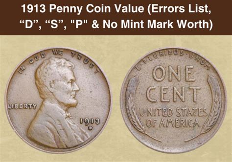 1974 Penny Coin Value Errors List D S No Mint Mark Worth