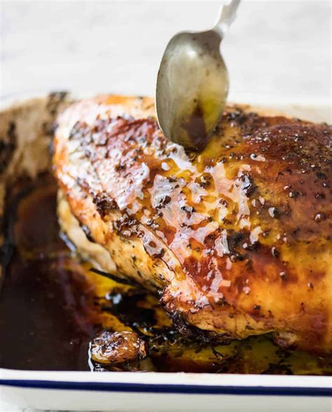 Roast Turkey Breast With Garlic Herb Butter RecipeTin Eats