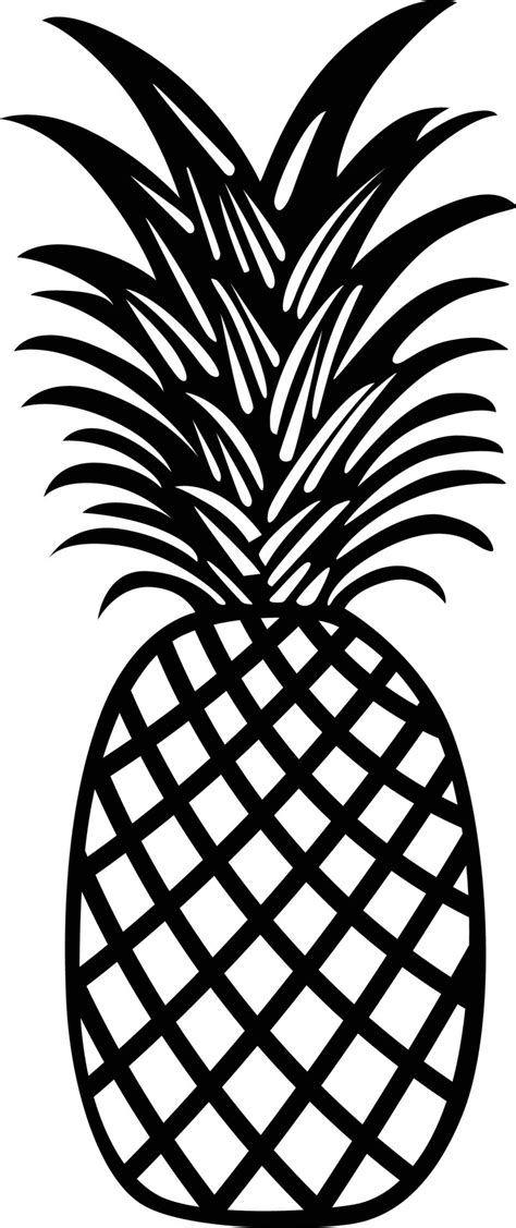 Pineapple Fruit Icon Isolated On White 23228490 Vector Art At Vecteezy